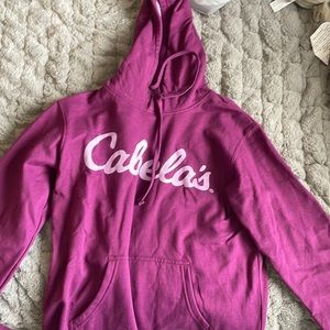 women’s purple cabela’s sweatshirt